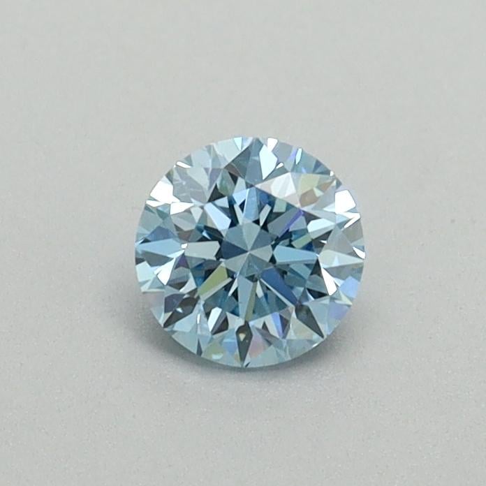 0.34 Ct. Fancy Vivid Blue Round Lab Grown Diamond
