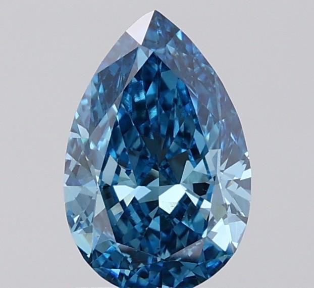 1.17 Ct. Fancy Vivid  Blue Pear Lab Grown Diamond
