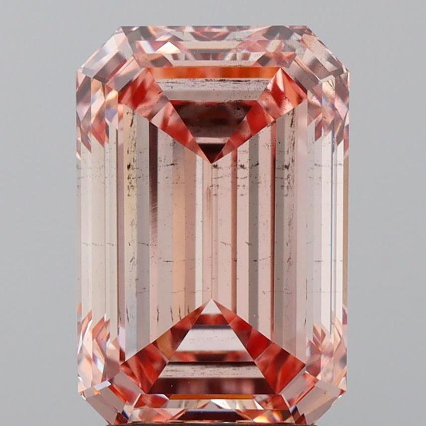 2.89 Ct. Fancy Intense  Pink Emerald Lab Grown Diamond