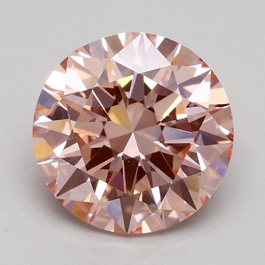 1.75 Ct. Fancy Intense Pink Round Lab Grown Diamond