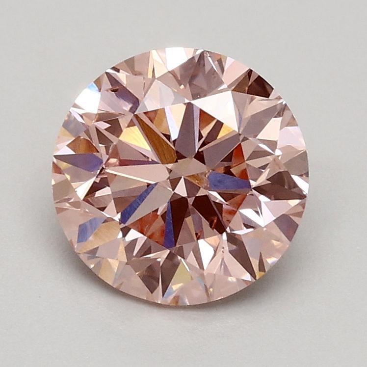 1.01 Ct. Fancy Intense Pink Round Lab Grown Diamond