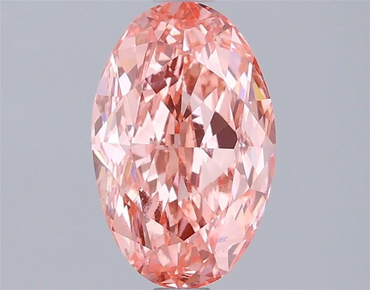1.84 Ct. Fancy Vivid  Pink Oval Lab Grown Diamond