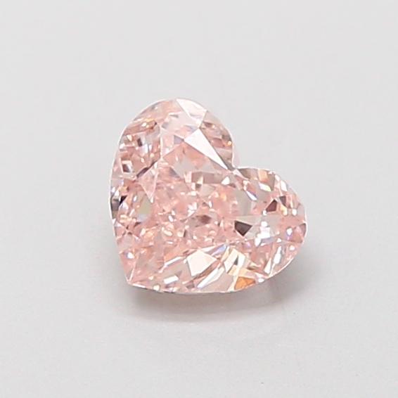 0.51 Ct. Fancy Light Brownish Pink Heart Lab Grown Diamond