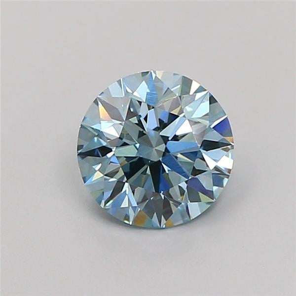 1.10 Ct. Fancy Vivid Blue Round Lab Grown Diamond