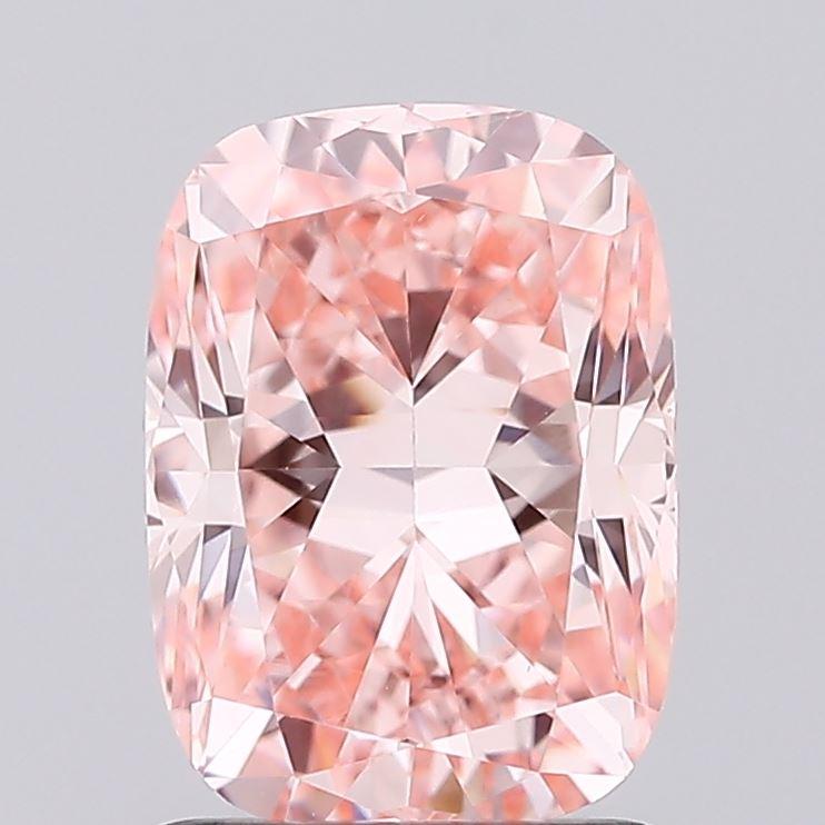 1.31 Ct. Fancy Intense Pink Cushion Lab Grown Diamond