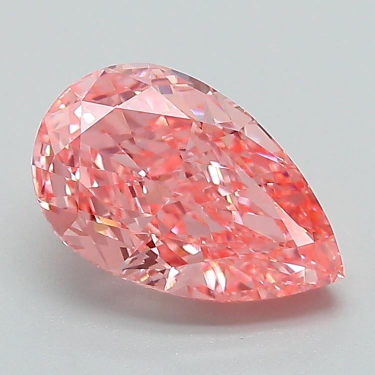 1.55 Ct. Fancy Vivid Pink Pear Lab Grown Diamond