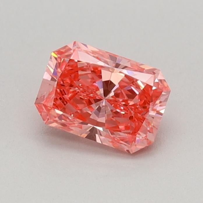 0.41 Ct. Fancy Vivid Pink Radiant Lab Grown Diamond