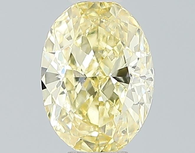 0.82 Ct. Fancy Vivid Yellow Oval Lab Grown Diamond
