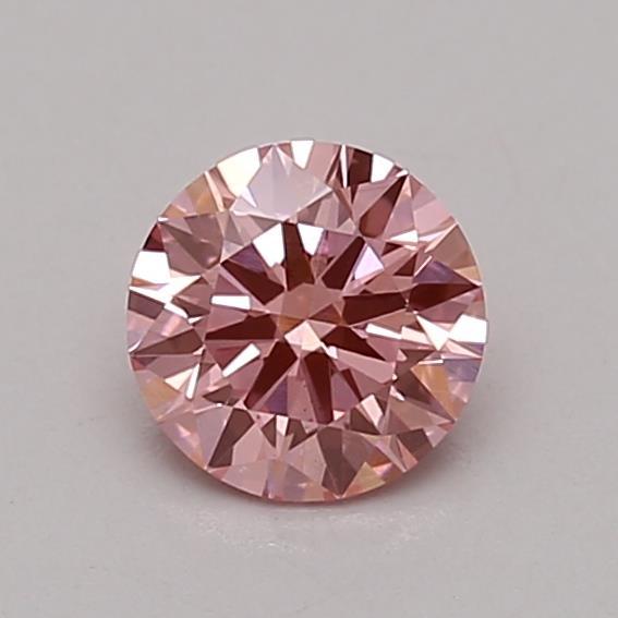 0.51 Ct. Fancy Vivid Pink Round Lab Grown Diamond