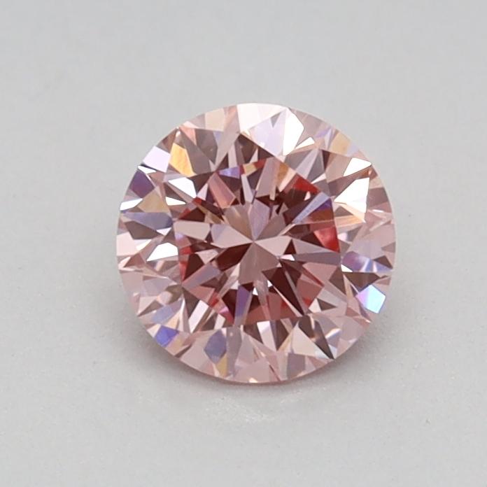 0.41 Ct. Fancy Intense Pink Round Lab Grown Diamond