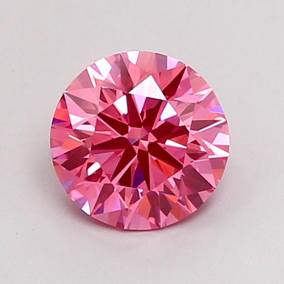 1.10 Ct. Fancy Vivid Pink Round Lab Grown Diamond