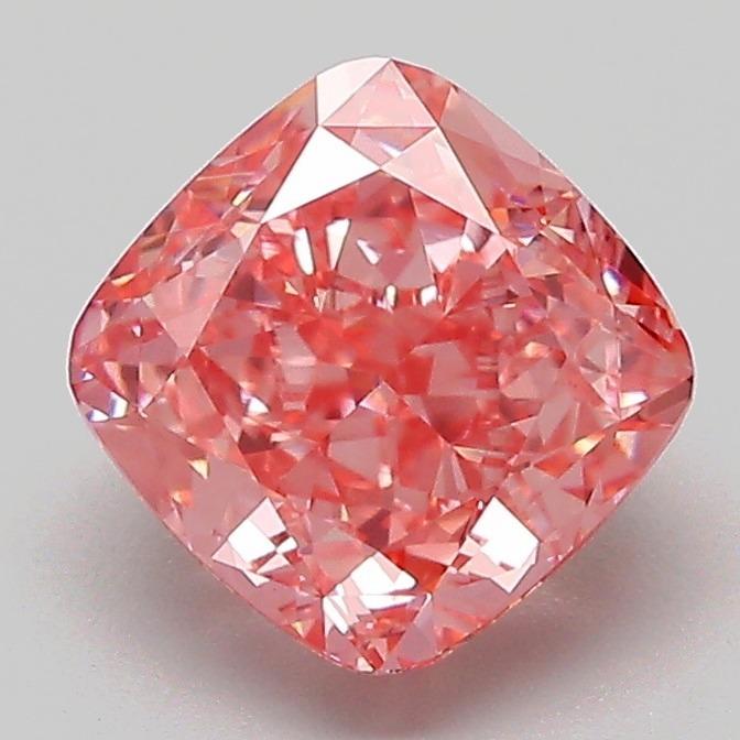 2.07 Ct. Fancy Vivid Pink Cushion Lab Grown Diamond