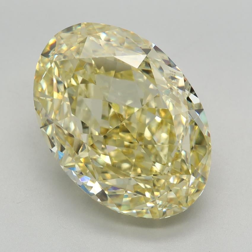 7.59 Ct. Fancy Yellow Oval Lab Grown Diamond