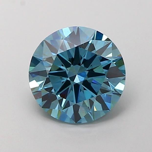 2.20 Ct. Fancy Vivid Blue Round Lab Grown Diamond