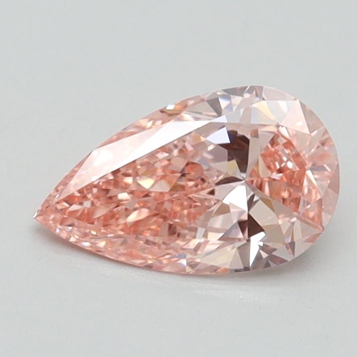 0.70 Ct. Fancy Intense Pink Pear Lab Grown Diamond