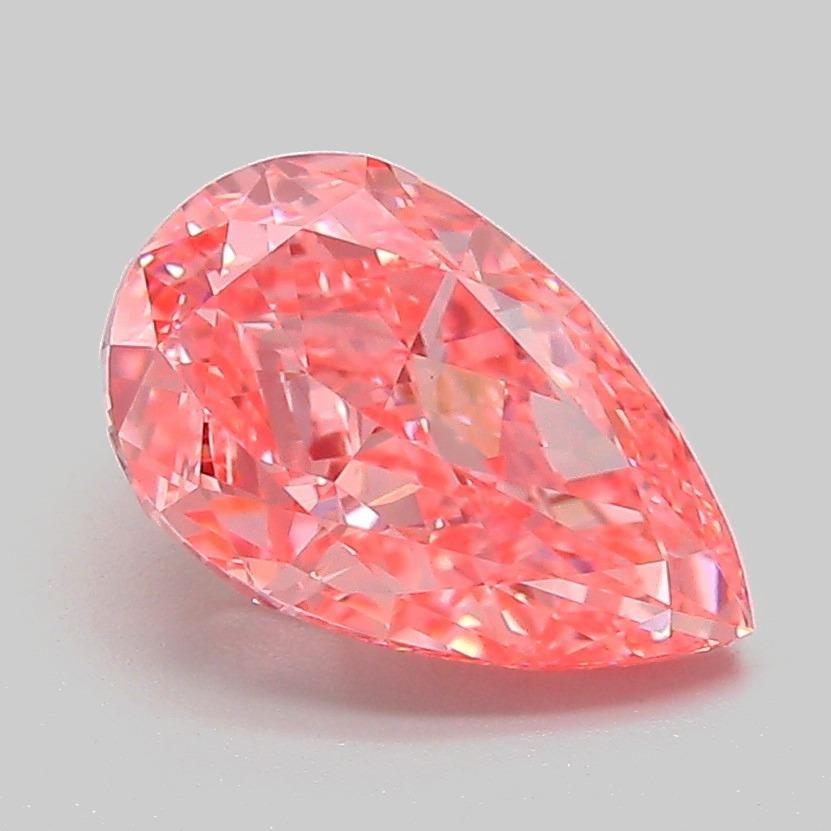 2.07 Ct. Fancy Vivid Pink Pear Lab Grown Diamond