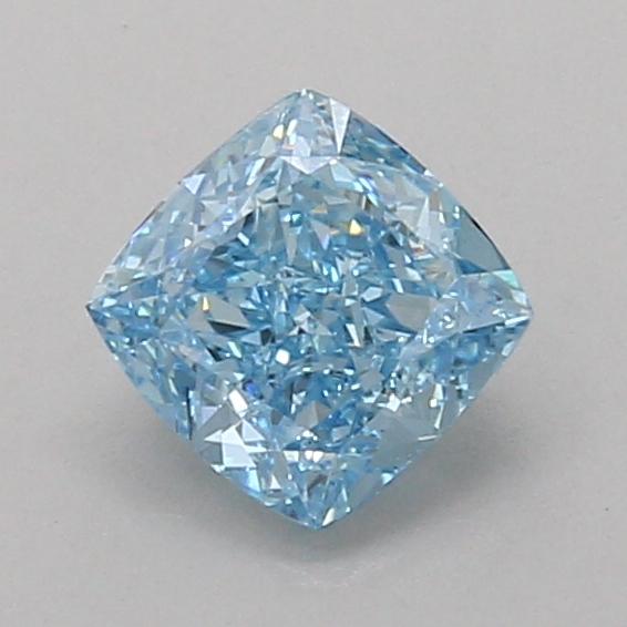 1.03 Ct. Fancy Vivid Blue Cushion Lab Grown Diamond