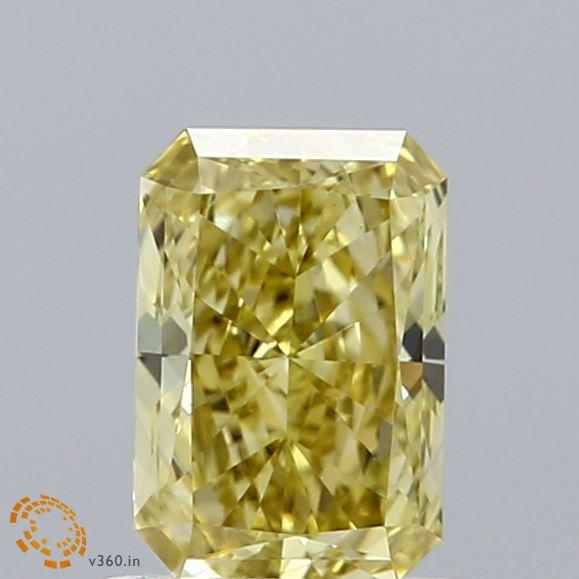 1.00 Ct. Fancy Intense  Yellow Radiant Lab Grown Diamond