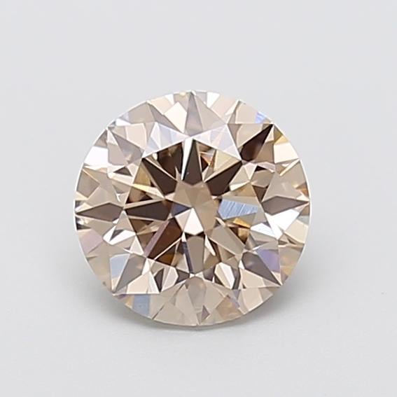 1.27 Ct. Fancy Faint  Brown Round Lab Grown Diamond