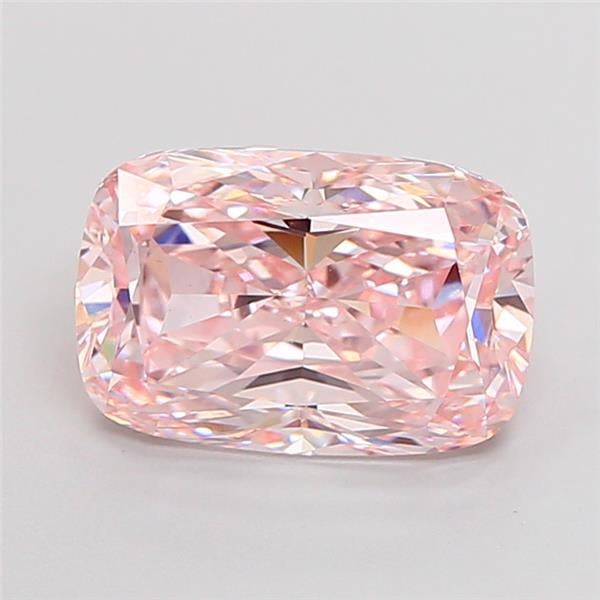 3.20 Ct. Fancy Intense Pink Cushion Lab Grown Diamond