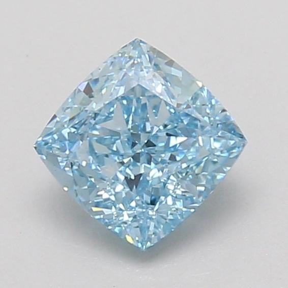 1.20 Ct. Fancy Vivid Blue Cushion Lab Grown Diamond