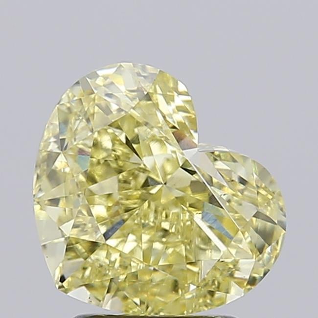 2.97 Ct. Fancy Intense Yellow Heart Lab Grown Diamond