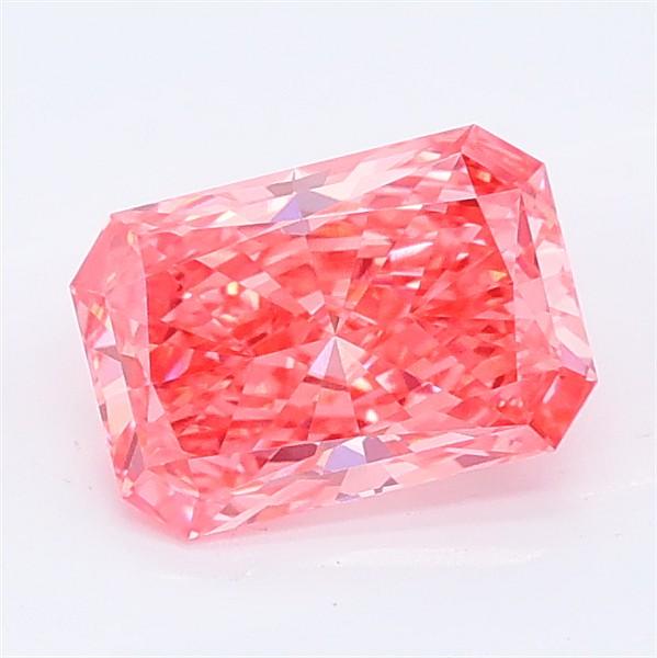 1.10 Ct. Fancy Vivid Pink Radiant Lab Grown Diamond