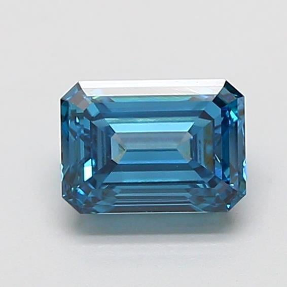 1.11 Ct. Fancy Vivid Blue Emerald Lab Grown Diamond