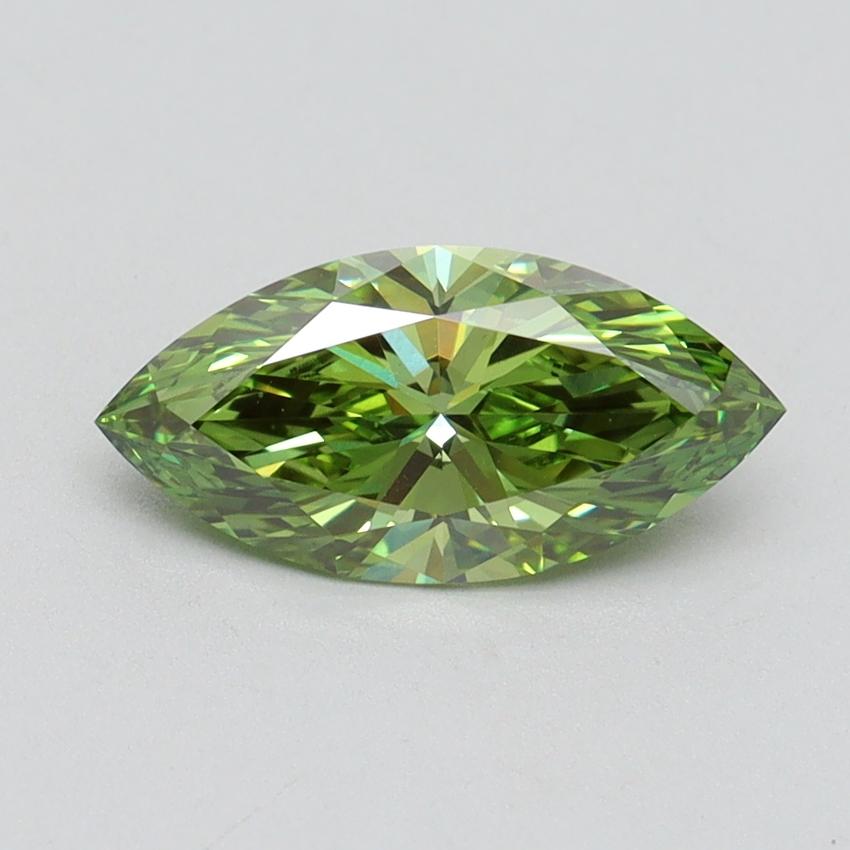 1.19 Ct. Fancy Vivid Green Marquise Lab Grown Diamond