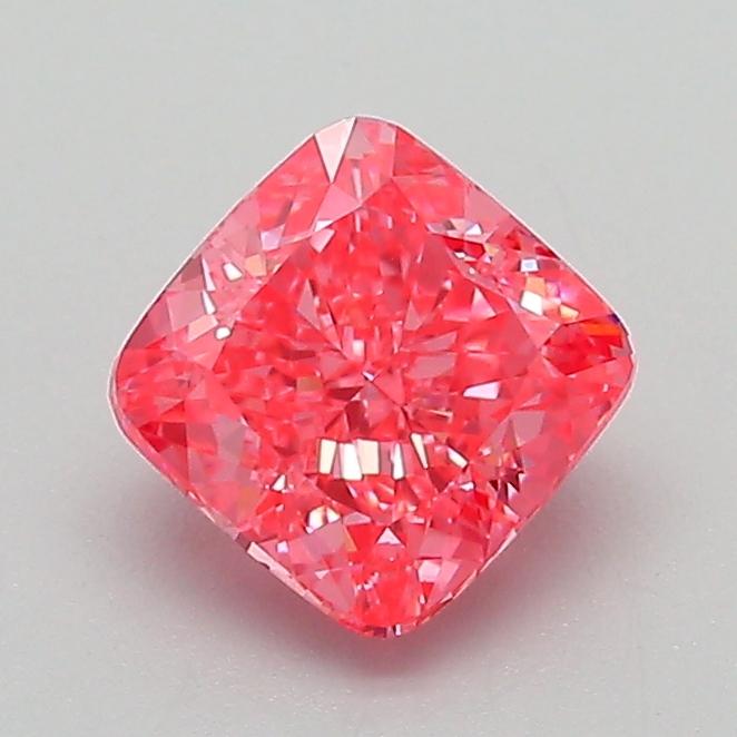 1.08 Ct. Fancy Vivid Pink Cushion Lab Grown Diamond