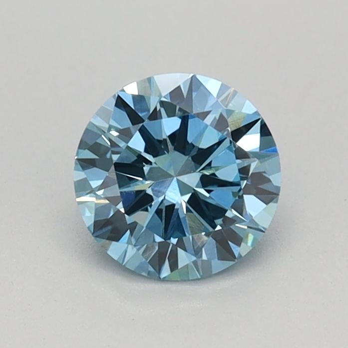 0.43 Ct. Fancy Vivid Blue Round Lab Grown Diamond