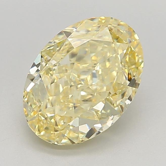 2.32 Ct. Fancy Intense Yellow Oval Lab Grown Diamond