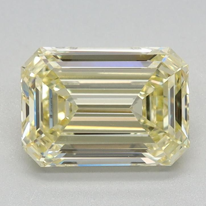 1.01 Ct. Fancy Light Yellow Emerald Lab Grown Diamond