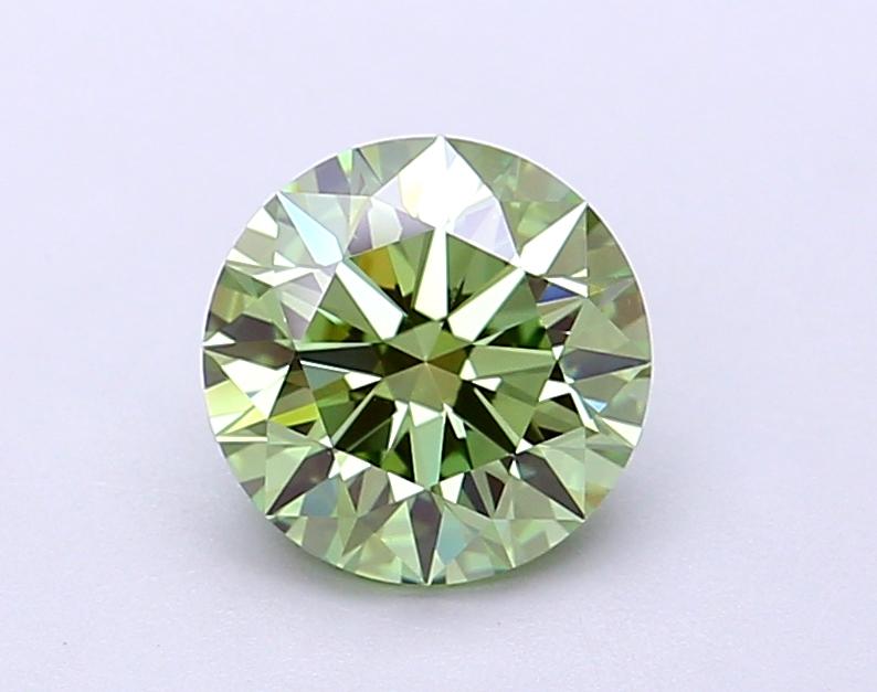 1.32 Ct. Fancy Vivid Green Round Lab Grown Diamond