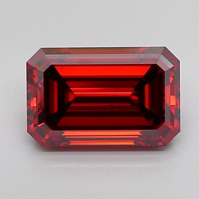 4.09 Ct. Fancy Deep Orange Emerald Lab Grown Diamond