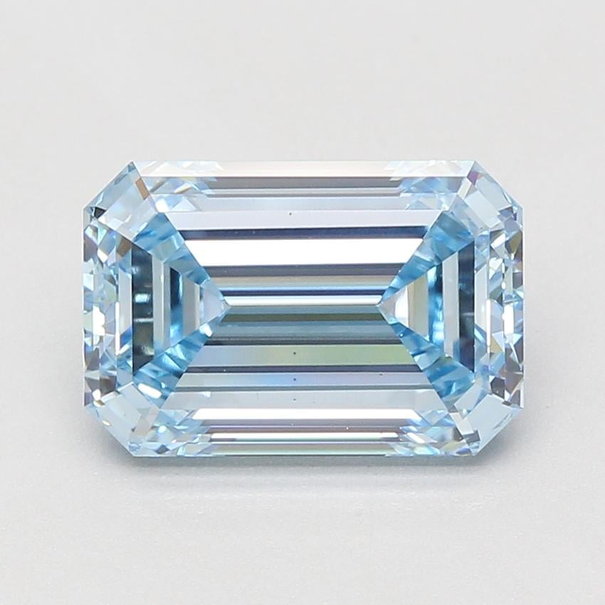 5.03 Ct. Fancy Intense Blue Emerald Lab Grown Diamond