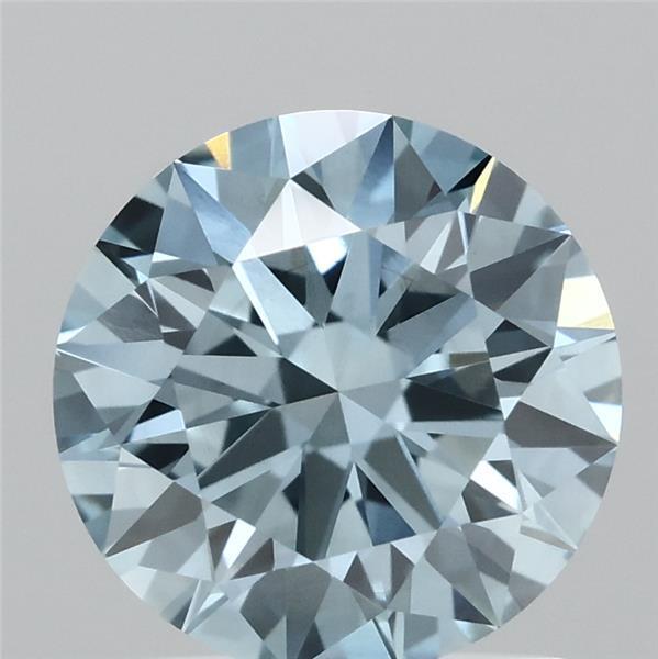 1.40 Ct. Fancy Vivid Blue Round Lab Grown Diamond