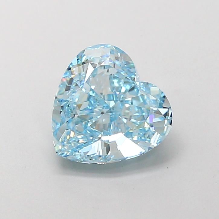 2.00 Ct. Fancy Vivid  Blue Heart Lab Grown Diamond