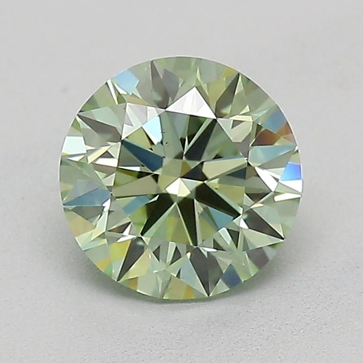 0.61 Ct. Fancy Intense  Green Round Lab Grown Diamond