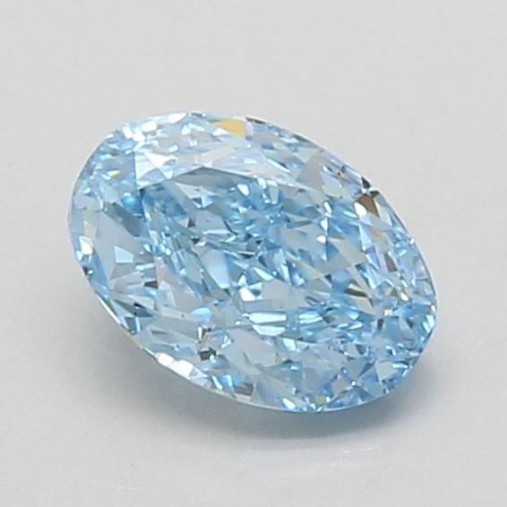 1.02 Ct. Fancy Vivid Blue Oval Lab Grown Diamond