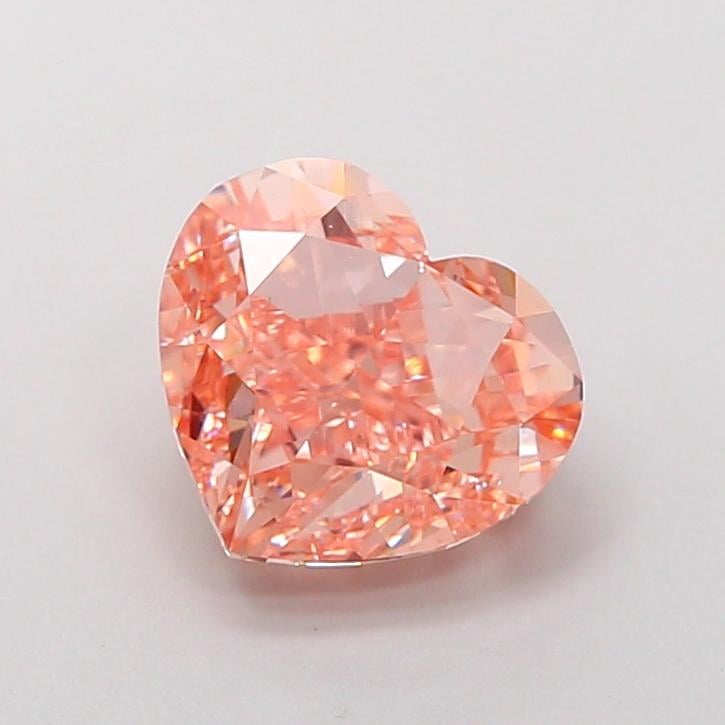 3.02 Ct. Fancy Intense Brownish Orange Heart Lab Grown Diamond