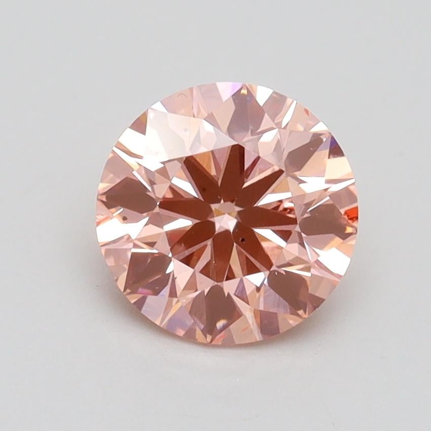 1.26 Ct. Fancy Intense Pink Round Lab Grown Diamond