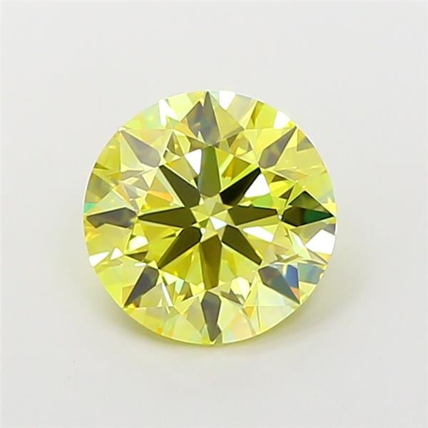 1.90 Ct. Fancy Intense  Yellow Round Lab Grown Diamond