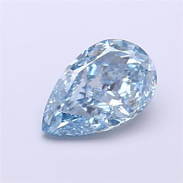 1.03 Ct. Fancy Vivid  Blue Pear Lab Grown Diamond