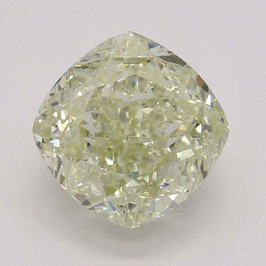 1.51 Ct. Fancy Light Brownish Greenish Yellow Cushion Diamond