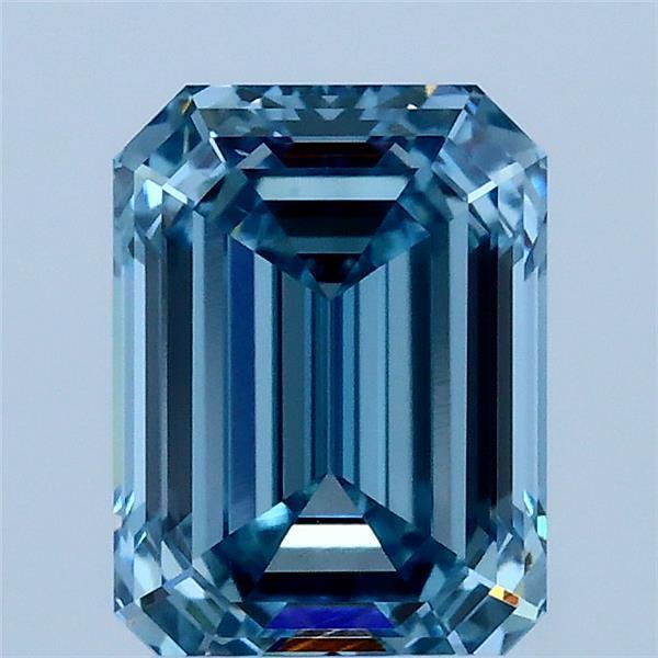 2.00 Ct. Fancy Vivid Blue Emerald Lab Grown Diamond
