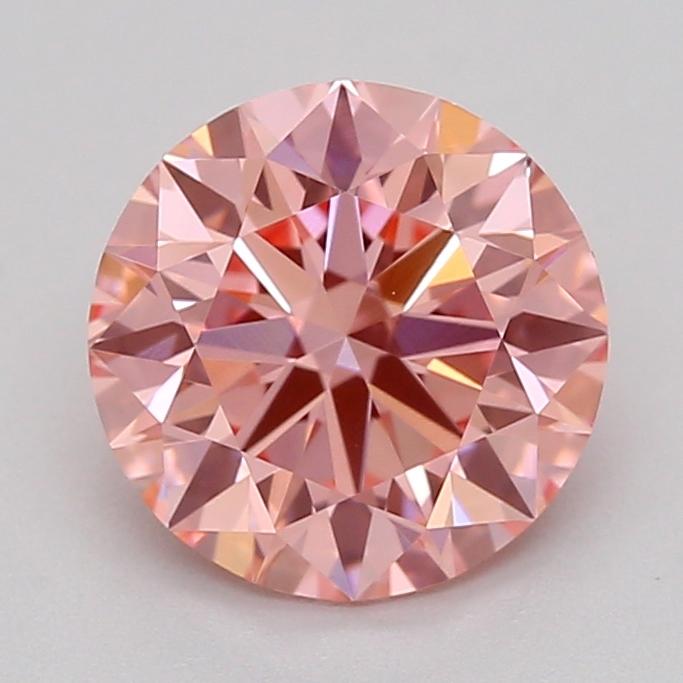 1.01 Ct. Fancy Vivid  Pink Round Lab Grown Diamond