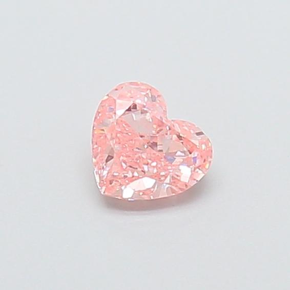 0.34 Ct. Fancy Vivid  Pink Heart Lab Grown Diamond
