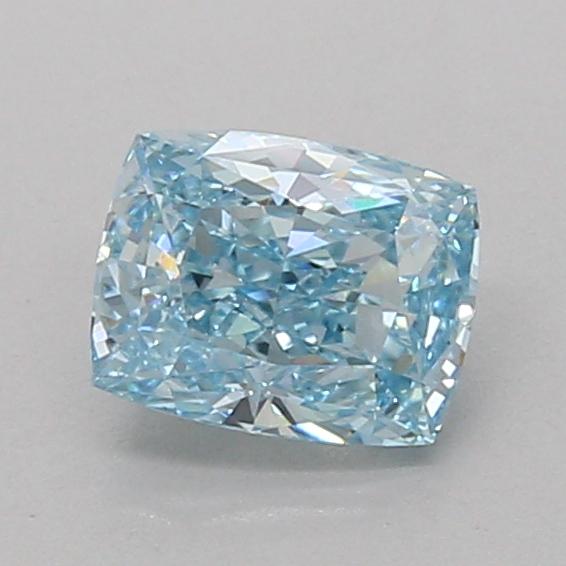 1.06 Ct. Fancy Vivid Blue Cushion Lab Grown Diamond