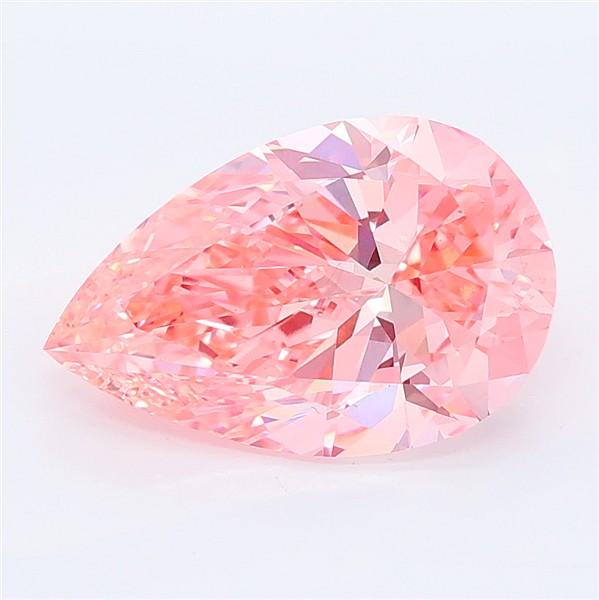 2.75 Ct. Fancy Vivid Pink Pear Lab Grown Diamond